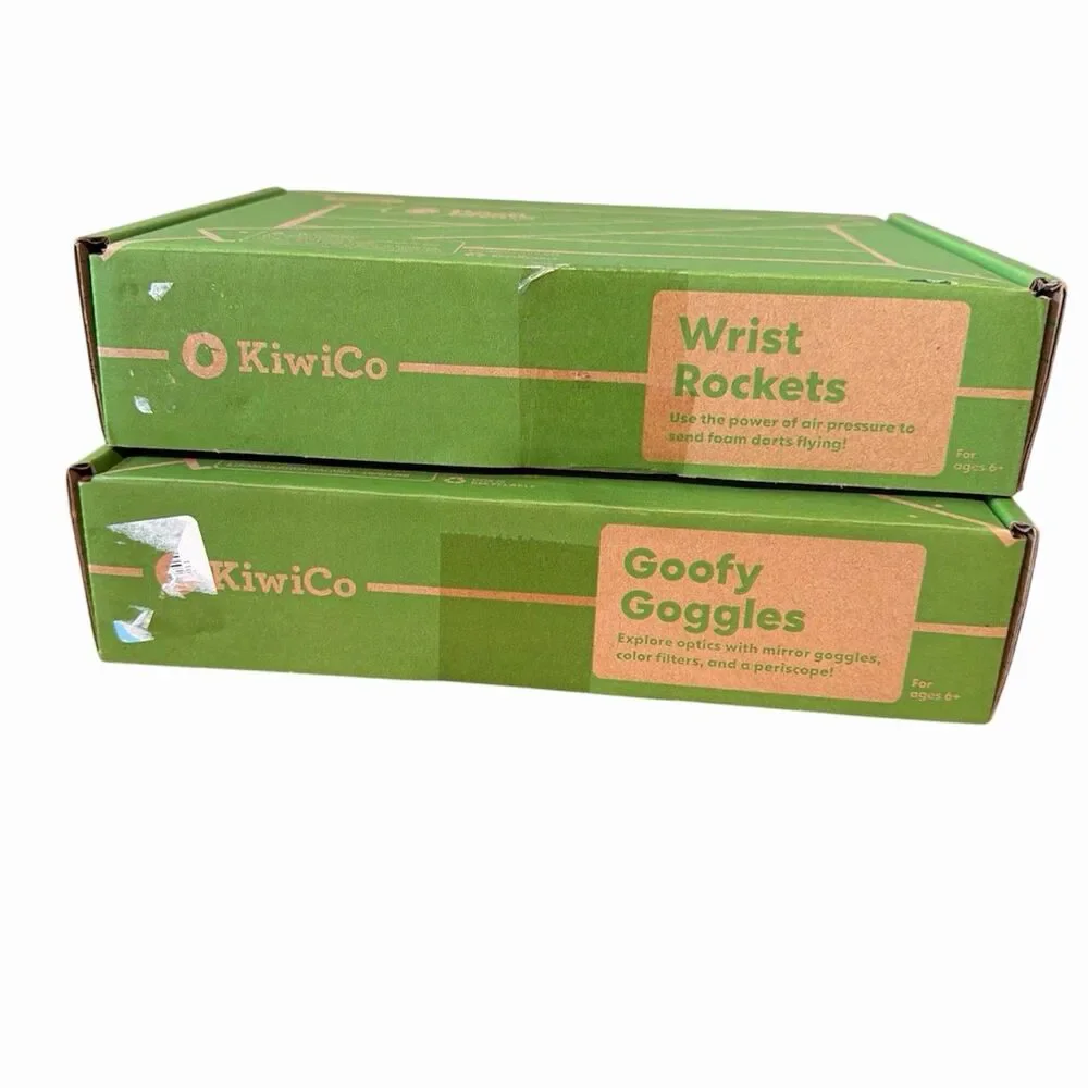 kiwi co crate Lot Wrist Rockets & Goofy Goggles New Age 5-8